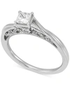 Macy's Diamond Princess Engagement Ring (1/2 Ct. T.w.) In 14k White Gold In White Gold
