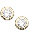 Macy's Children's 14k Gold Cubic Zirconia Bezel Earring