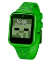 ACCUTIME MINECRAFT KID'S TOUCH SCREEN GREEN SILICONE STRAP SMART WATCH, 46MM X 41MM