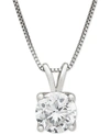 GROWN WITH LOVE IGI CERTIFIED LAB GROWN DIAMOND SOLITAIRE 18" PENDANT NECKLACE (1 CT. T.W.) IN 14K WHITE GOLD OR 14K