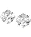 Macy's Cubic Zirconia Stud Earrings In 14k White Gold (3-9/10 Ct. T.w)