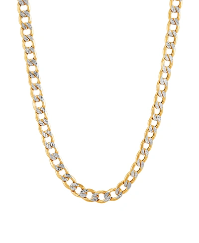 Macy's Polished Diamond Cut Curb Chain 22 26 In 10k Yellow Gold