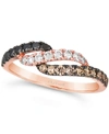 Le Vian Multicolor Diamond Statement Ring (1/2 Ct. T.w.) In 14k Rose Gold In Rose Gold