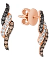 Le Vian Multicolor Diamond Drop Earrings (1/2 Ct. T.w.) In 14k Rose Gold In Rose Gold