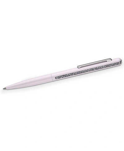 Swarovski Silver-tone Crystal Shimmer Ballpoint Pen In Pink