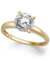 ARABELLA 14K GOLD CUBIC ZIRCONIA SOLITAIRE RING (3-1/2 CT. T.W.)