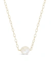 STERLING FOREVER WOMEN'S MEDIUM PEARL PENDANT NECKLACE