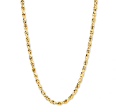 GIANI BERNINI ROPE LINK 20" CHAIN NECKLACE IN 18K GOLD-PLATED STERLING SILVER