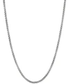 Giani Bernini Rounded Box Link 22" Chain Necklace (2mm) In Sterling Silver Or 18k Gold-plated Over Sterling Silver In Silver
