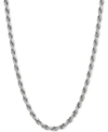 Giani Bernini Rope Link 24" Chain Necklace In Sterling Silver In Silver