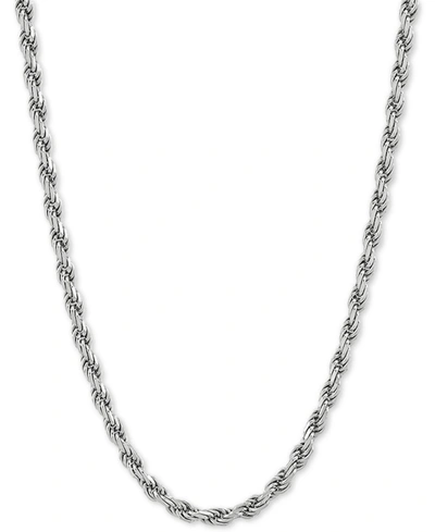GIANI BERNINI ROPE LINK 24" CHAIN NECKLACE IN STERLING SILVER