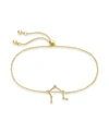 Sterling Forever Women's Libra Constellation Bracelet In K Gold Plated