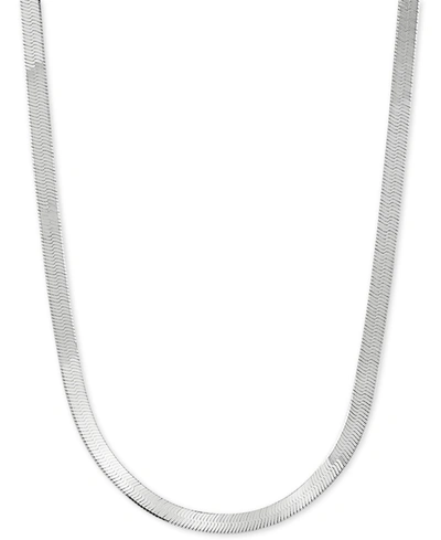 GIANI BERNINI HERRINGBONE LINK 18" CHAIN NECKLACE IN STERLING SILVER