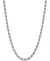 GIANI BERNINI ROPE LINK 20" CHAIN NECKLACE IN STERLING SILVER