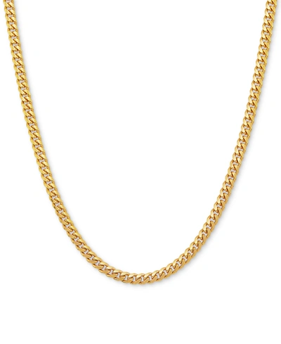 Giani Bernini Curb Link 18" Chain Necklace In Sterling Silver Or 18k Gold-plated Over Sterling Silver In Gold Over Silver