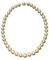 Macy's 14k Gold Cultured Golden South Sea Pearl Graduated Strand (10-12-1/2mm) 18" Necklace