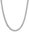 Giani Bernini Flat Curb Link 18" Chain Necklace In Sterling Silver In Silver