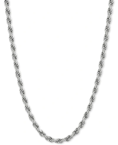 Giani Bernini Rope Link 18" Chain Necklace In Sterling Silver