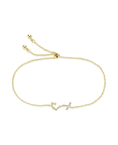 Sterling Forever Women's Scorpio Constellation Bracelet In Scorpio Gold-plated