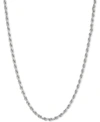 Giani Bernini Rope Link 22" Chain Necklace In Sterling Silver In Silver