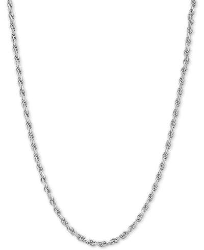 Giani Bernini Rope Link 22" Chain Necklace In Sterling Silver
