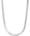 Giani Bernini Herringbone Link 18" Chain Necklace In Sterling Silver In Silver