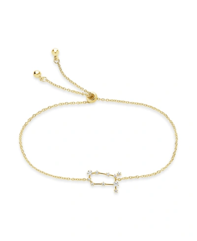 Sterling Forever Women's Gemini Constellation Bracelet In K Gold Plated