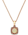 Effy Collection Aurora By Effy Opal (3/4 Ct. T.w.) And Diamond Accent Pendant In 14k Rose Gold In Rose Gold