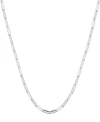 ESSENTIALS AND NOW THIS SILVER PLATE OR GOLD PLATE OVAL OPEN LINK 24" CHAIN