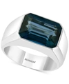 Effy Collection Effy Men's London Blue Topaz Ring (9-1/4 Ct. T.w.) In Sterling Silver In Silver