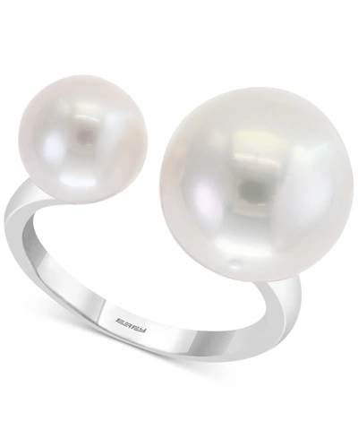 Effy Collection Effy Cultured Freshwater Pearl (8-1/2 & 12-1/2mm) Cuff Ring In Sterling Silver