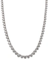 Arabella Sterling Silver Necklace, Cubic Zirconia Necklace (53 Ct. T.w.)