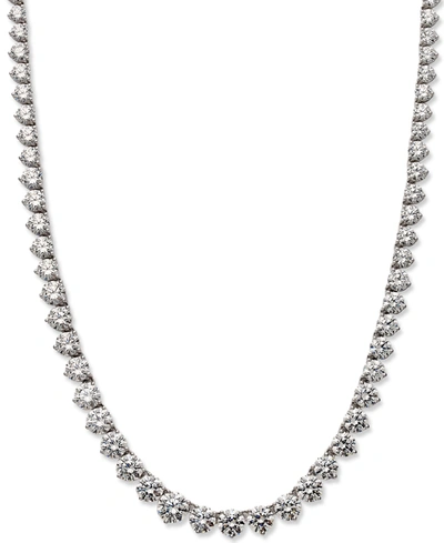 Arabella Sterling Silver Necklace, Cubic Zirconia Necklace (53 Ct. T.w.)