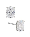 Eliot Danori Oval Cubic Zirconia Earring, Created For Macy's In Rhodium
