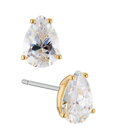 Eliot Danori Pear Cubic Zirconia Earring, Created For Macy's In Gold