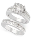 Macy's Diamond Bridal Set (2 Ct. T.w.) In 14k White Or Yellow Gold In White Gold