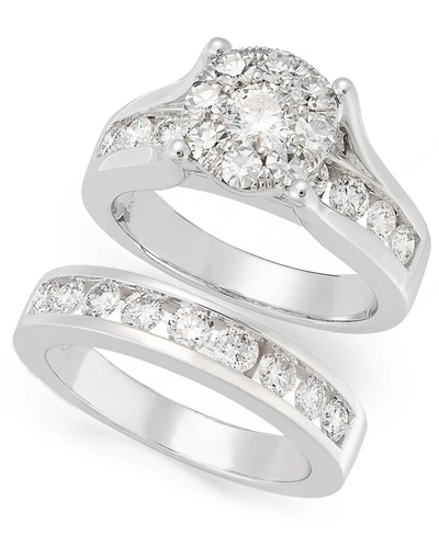 Macy's Diamond Bridal Set (2 Ct. T.w.) In 14k White Or Yellow Gold In White Gold