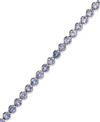 Macy's Sterling Silver Tanzanite Tennis Bracelet (10 Ct. T.w.)