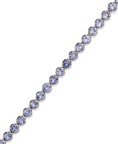 Macy's Sterling Silver Tanzanite Tennis Bracelet (10 Ct. T.w.)