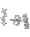 Giani Bernini Cubic Zirconia Multi-shape Earring In Sterling Silver, Created For Macy's In Sterling Silver