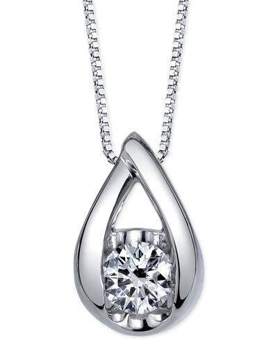 Sirena Diamond Pendant Necklace (1/2 Ct. T.w.) In 14k White Gold