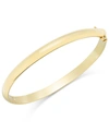 Macy's Solid Gold Polished Bangle Bracelet In 14k Gold In Yellow Gold