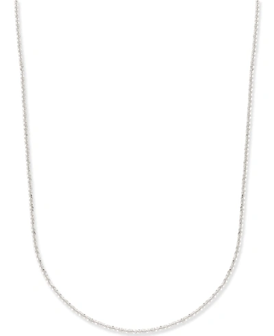 Macy's Sparkle Chain Necklace 22" (1-1/2mm) In 14k White Gold