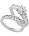 Grown With Love Igi Certified Lab Grown Diamond Channel-set Bridal Set (2 Ct. T.w.) In 14k White Gold In White Gold
