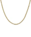 Macy's Diamond Cut Rope, 18" Chain Necklace (3-3/4mm) In 14k Gold, Made In Italy In Yellow Gold