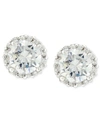 Giani Bernini Pave Cubic Zirconia Stud Earrings (1-3/4 Ct. T.w.) In Sterling Silver, Created For Macy's In Clear/silver