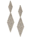 INC INTERNATIONAL CONCEPTS CRYSTAL MESH DROP EARRINGS, CREATED FOR MACY'S