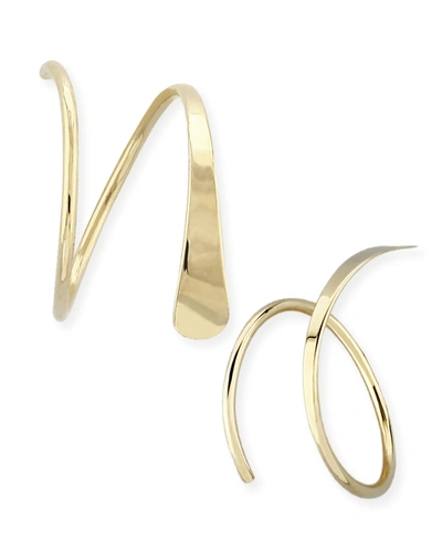 Macy's Endless Wire Cuff Earrings Set In 14k Gold