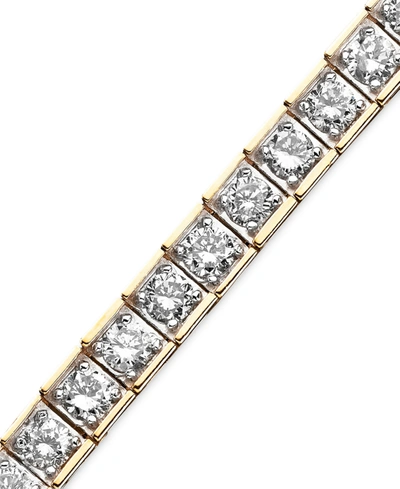 Macy's Diamond Bracelet In 10k Gold (5 Ct. T.w.) In Yellow Gold