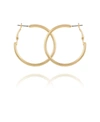 T Tahari Women's Textured Hoop Earring In Gold